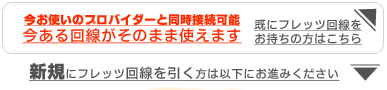 今ある回線そのまま